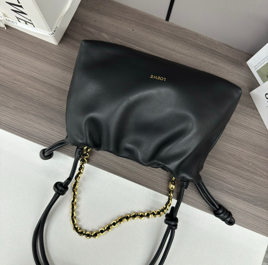Loewe Flamenco Purse 30 Black Lambskin Ghw
