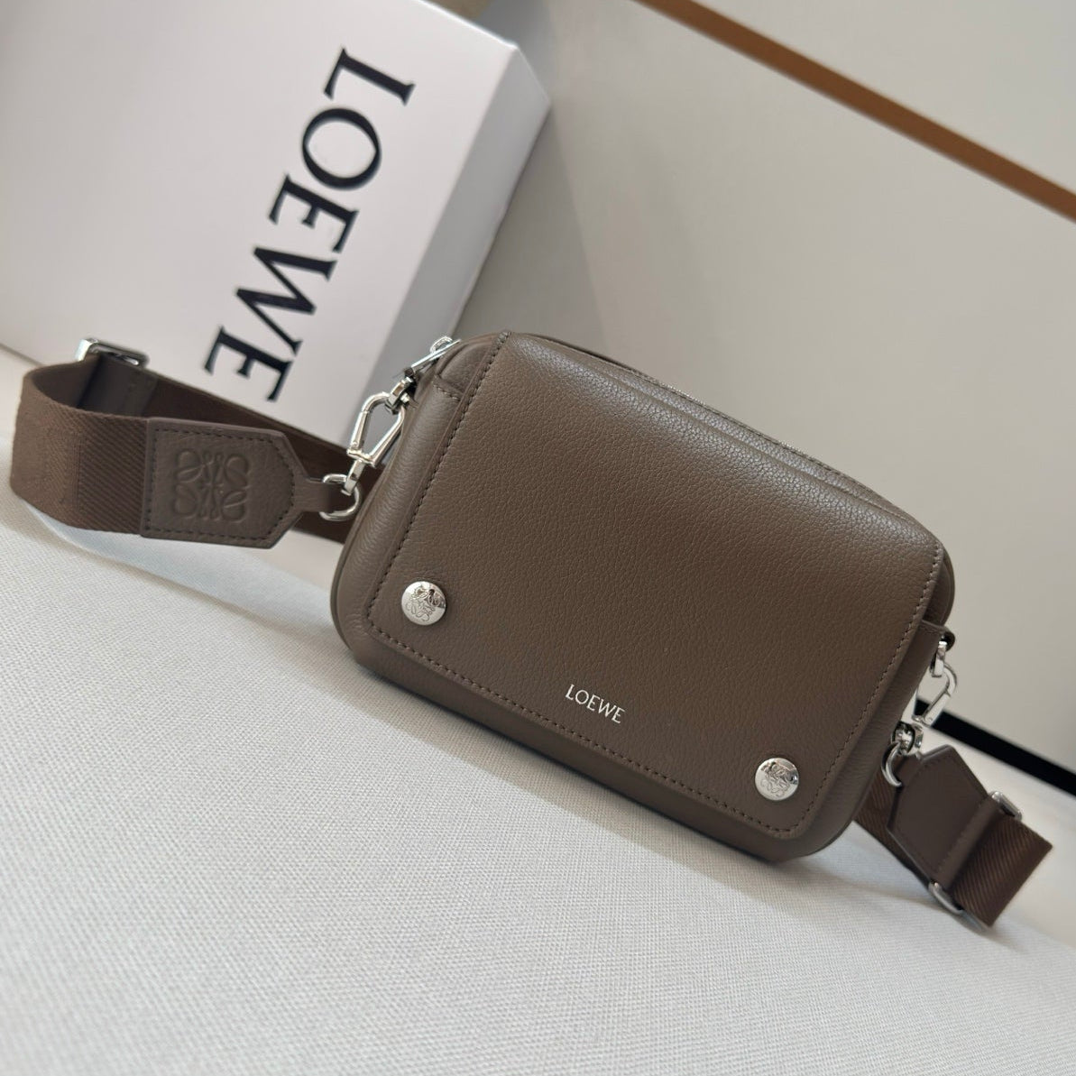 Loewe 2025 Flamenco Lucky 30cm Bag Meadow Green Nappa Calfskin 274605