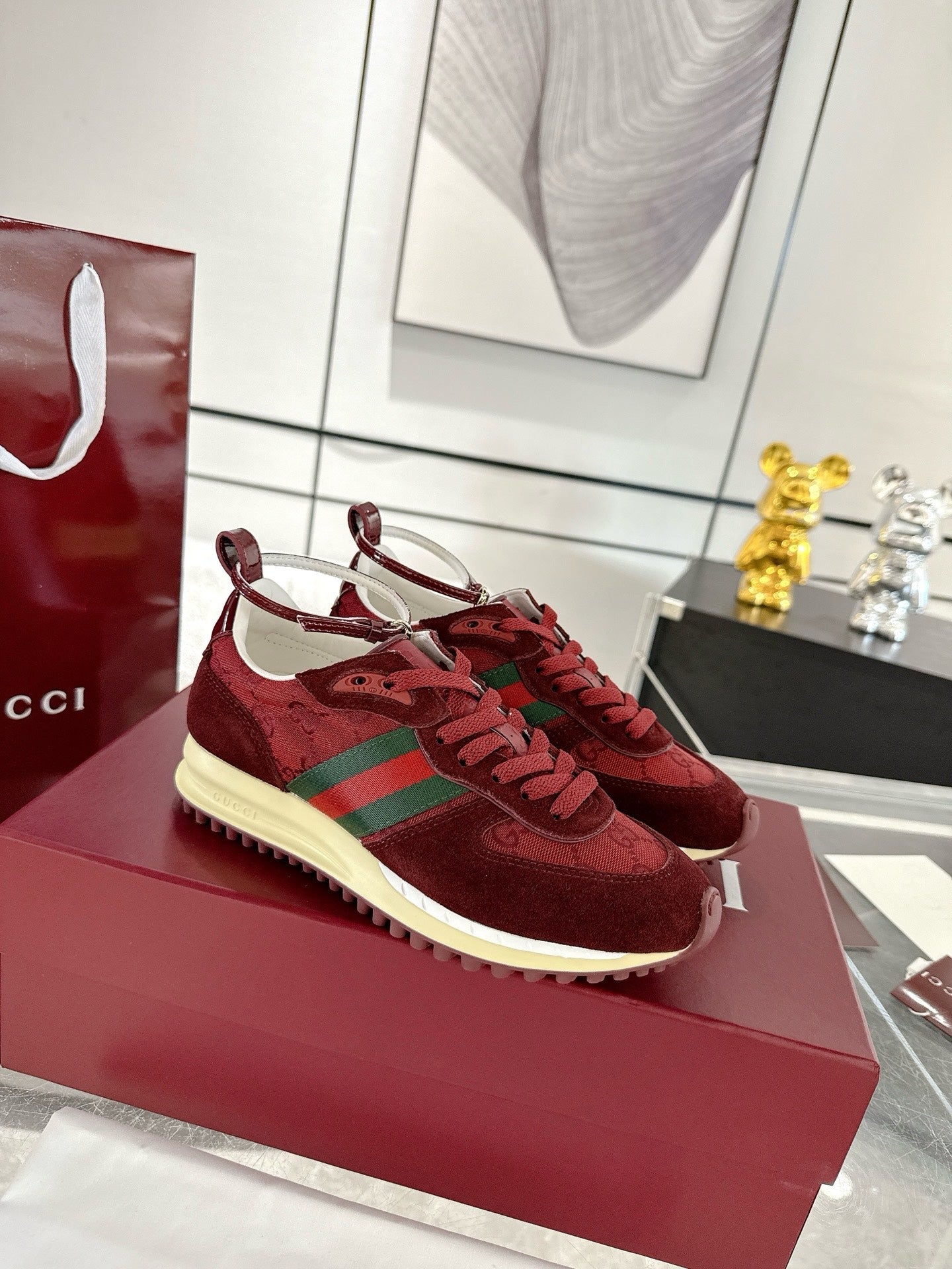 GC 2025 Re-Motion Sneaker Red Suede Cowhide 292414