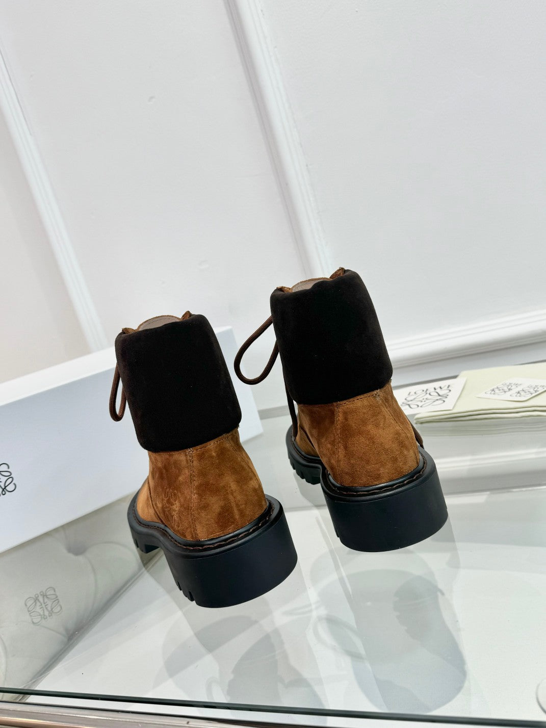 Loewe Sierra Boot Tobacco Brown Suede 984779