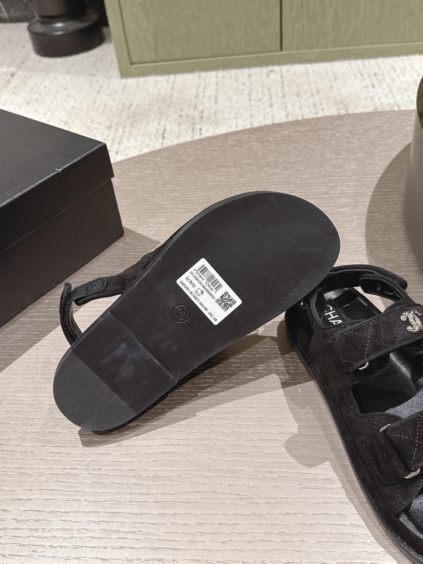 CC 26s Dad Sandal Black Suede 762928