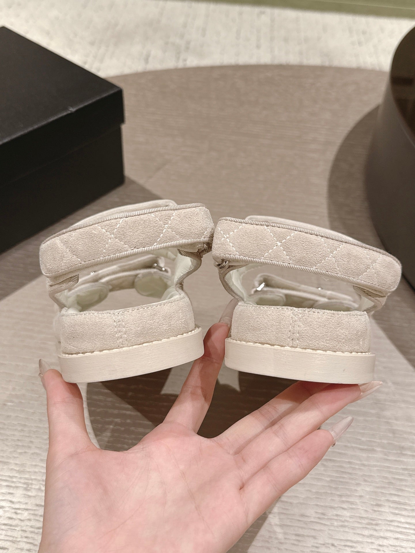 CC 26s Dad Sandal Beige Cream Suede 762931