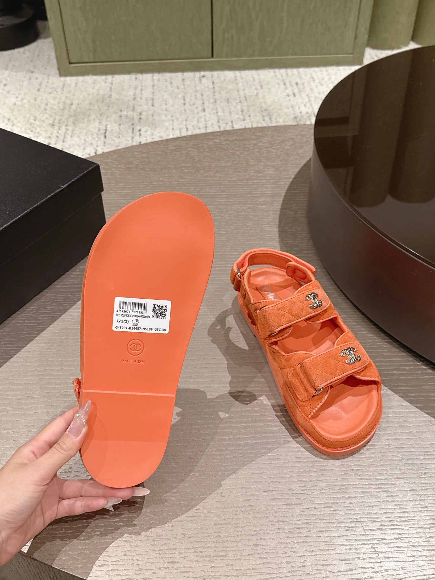 CC 26s Dad Sandal Orange Suede 762932