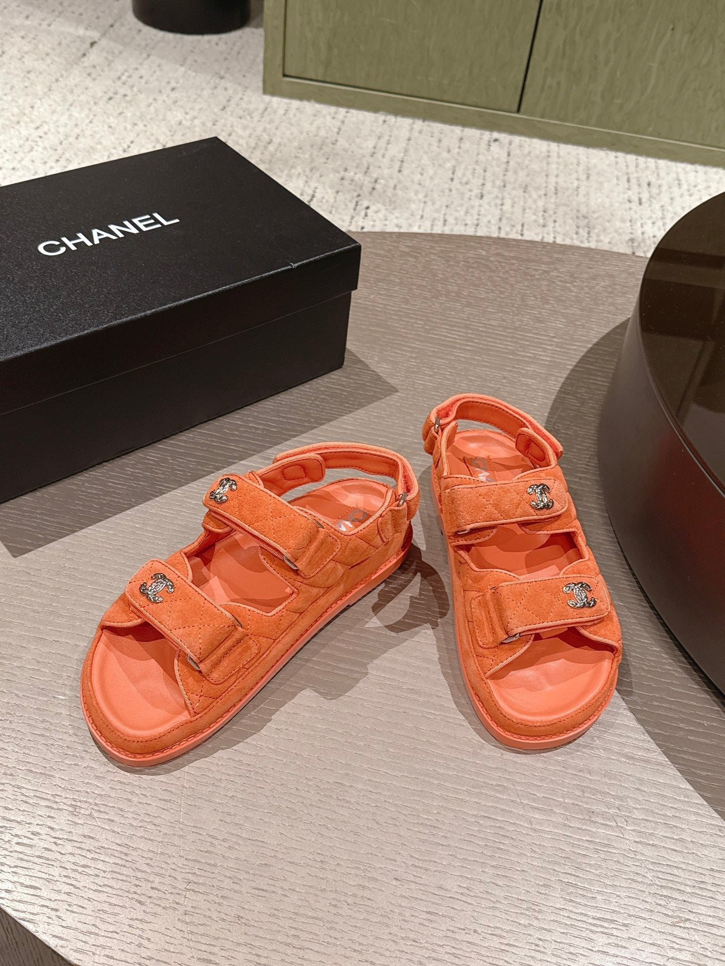 CC 26s Dad Sandal Orange Suede 762932
