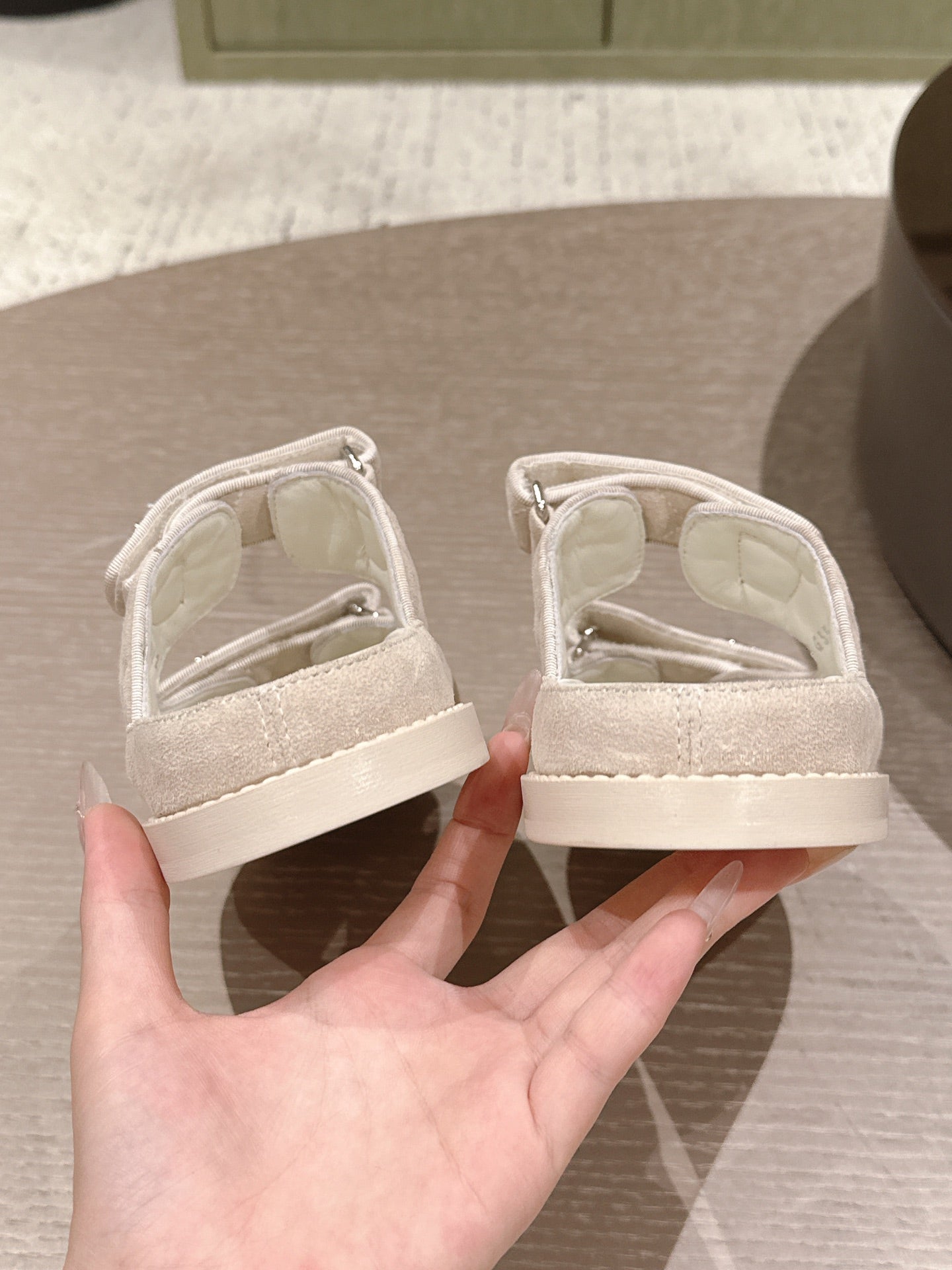 CC 26s Dad Sandal Mule Beige Cream Suede 762937