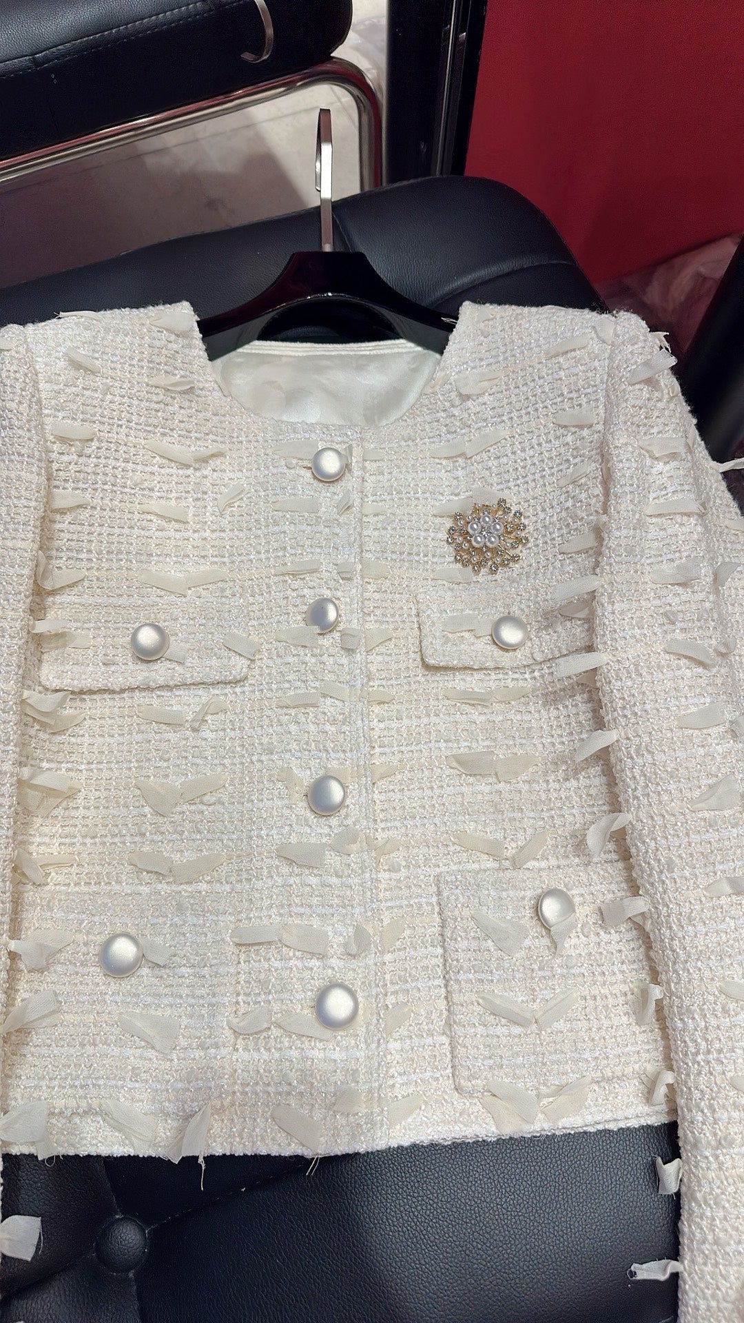 CC 25 Fringe Jacket White Cotton 299177