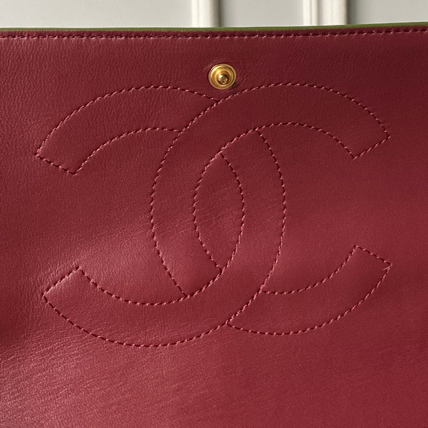 CC 26s Maxi Flap Bag 39cm Olive Imported Leather