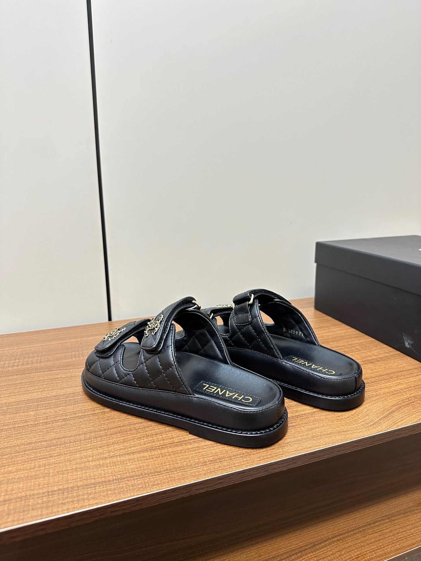 CC 26s Dad Sandal Black Sheepskin 965032