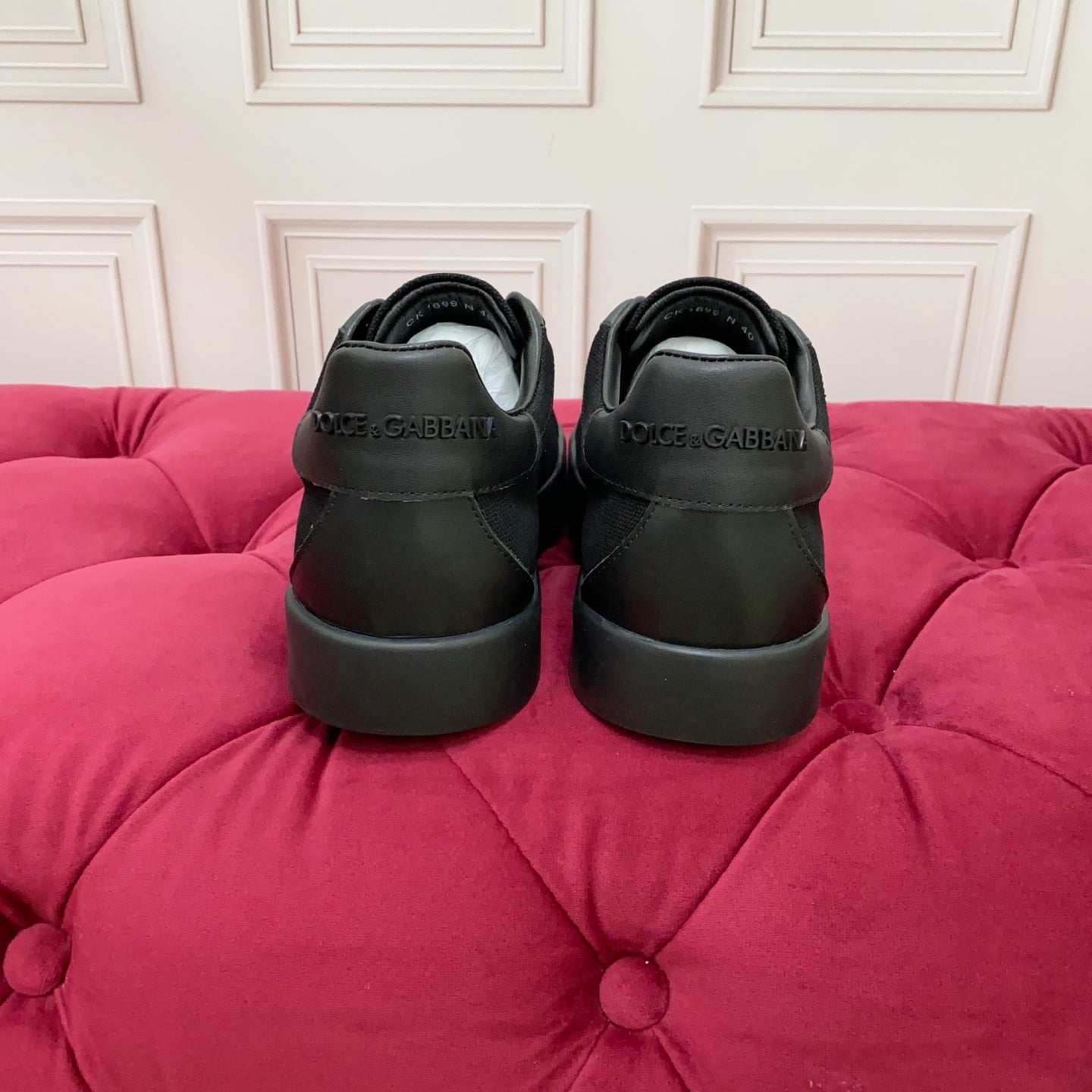 DC 25 Portofino Sneakers Black Cowhide 354916