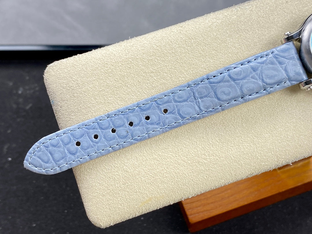 Happy Diamonds 30mm Silver Blue Dial