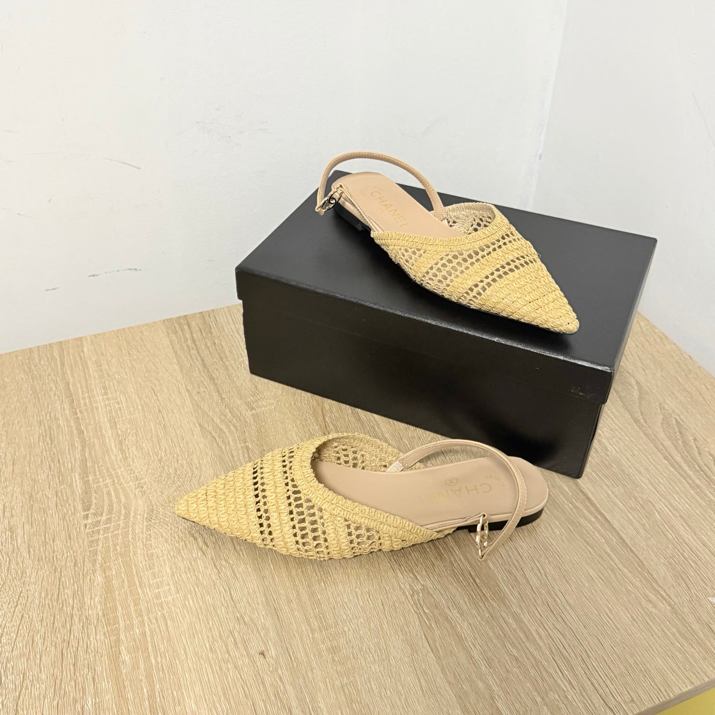 CC 26s Slingback Beige Straw 865690