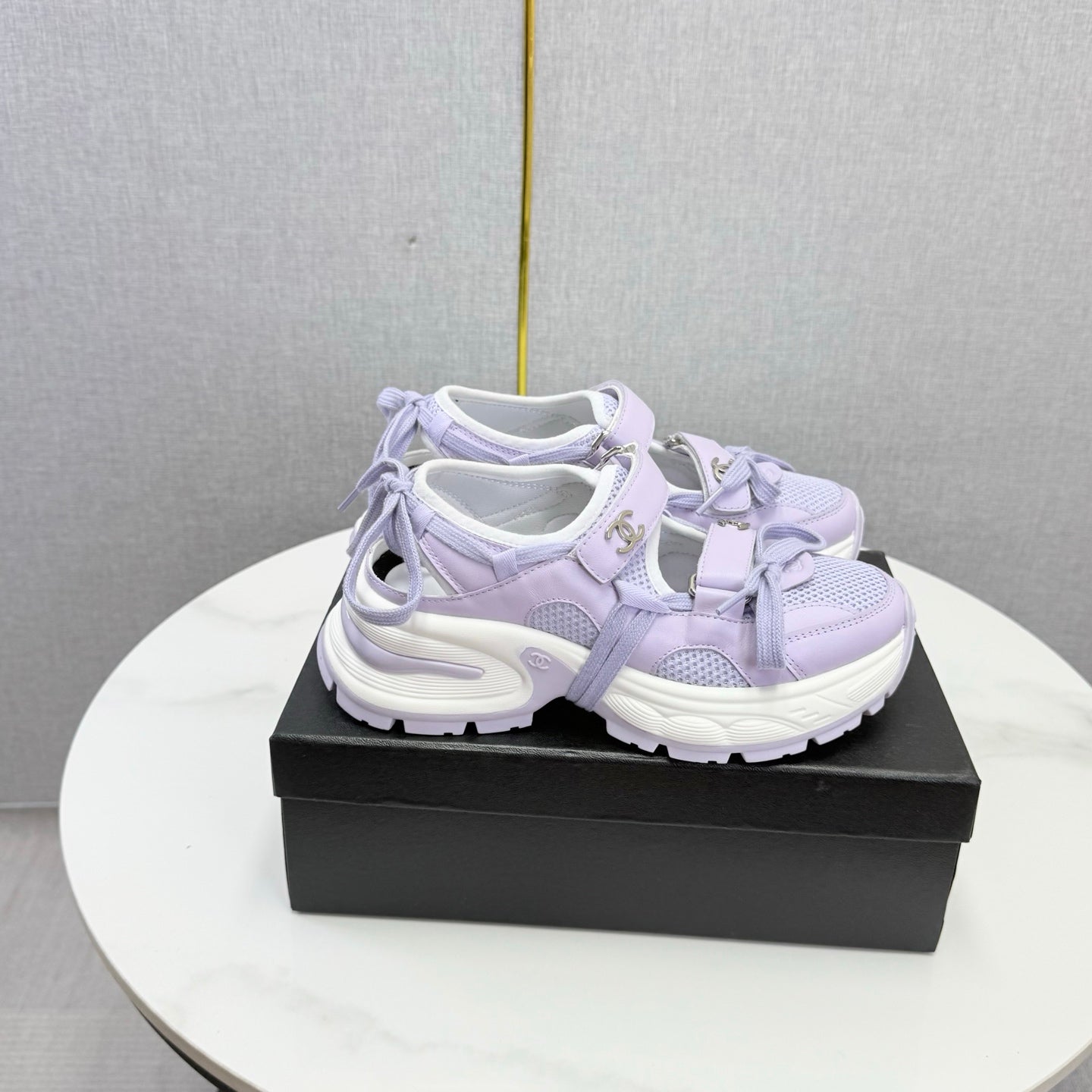 CC 26s Casual Sneakers Purple Leather Mesh 865833