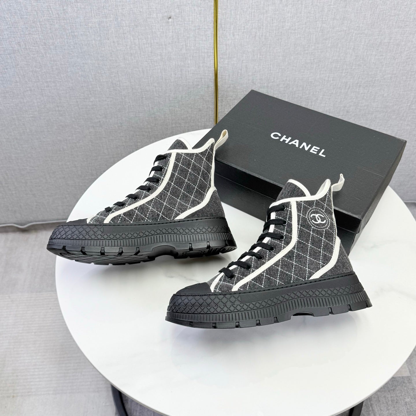 CC 26s High-Top Sneakers Dark Grey Cotton 972650