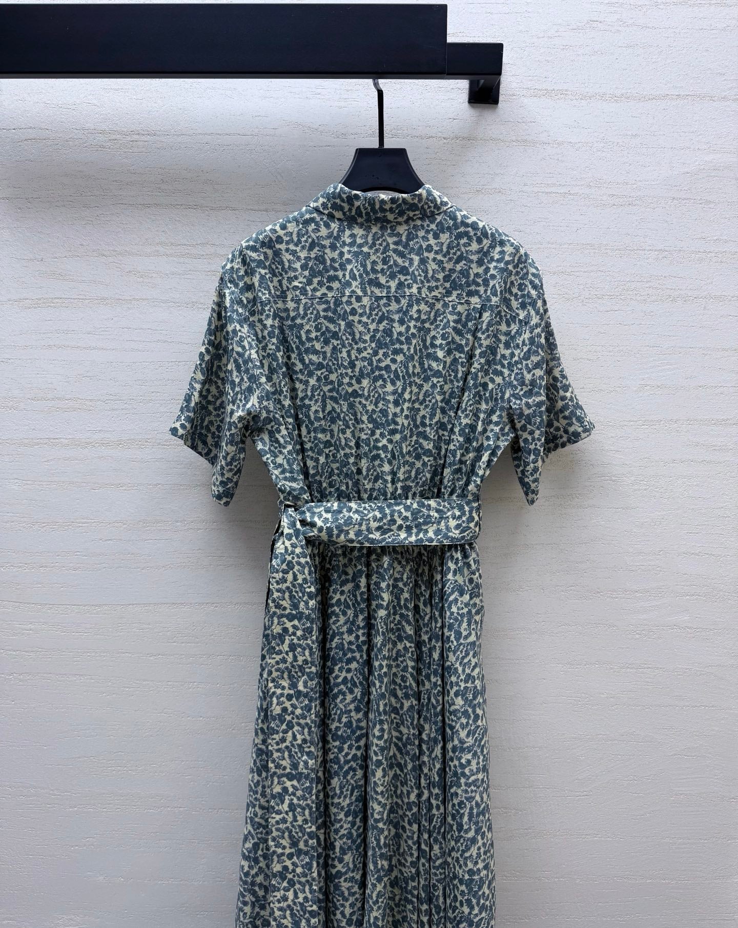 LP 26s Long Dress Butter/Avio Linen 398045