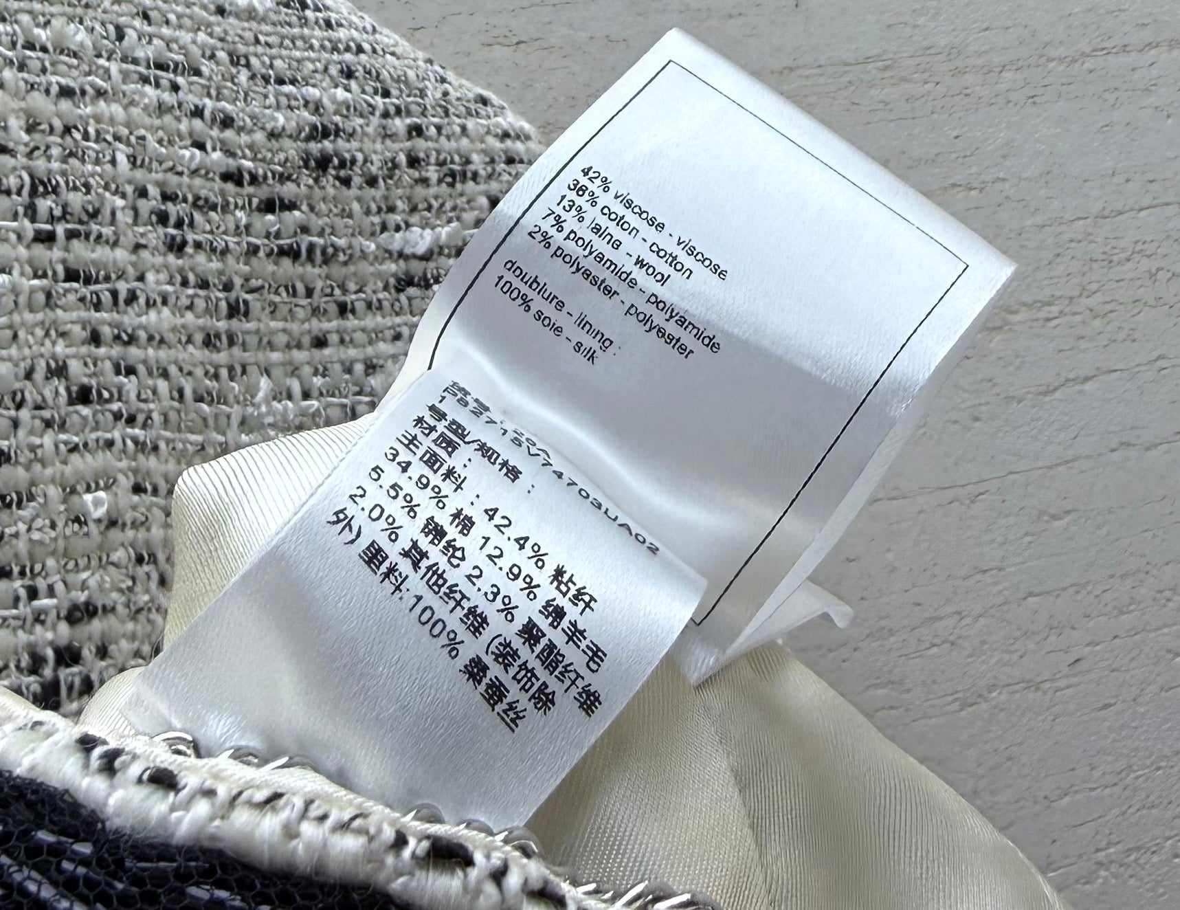 CC 26s Jacket White Tweed 423735