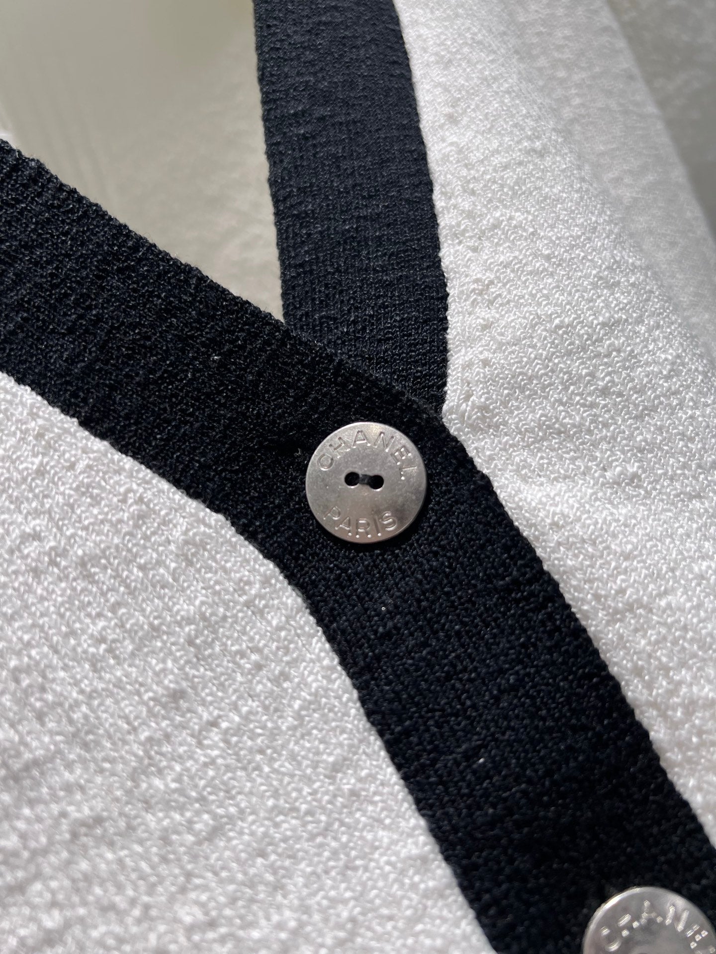 CC 26S Knit Cardigan White Linen Cotton 349016