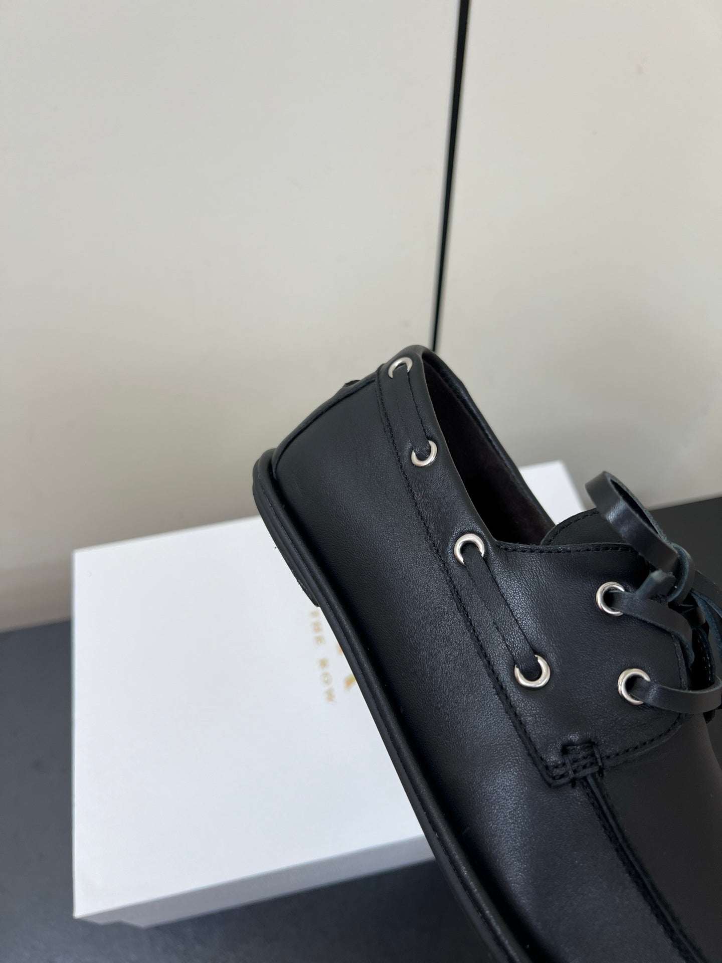 The Row Diana Loafer Black Calfskin 340000