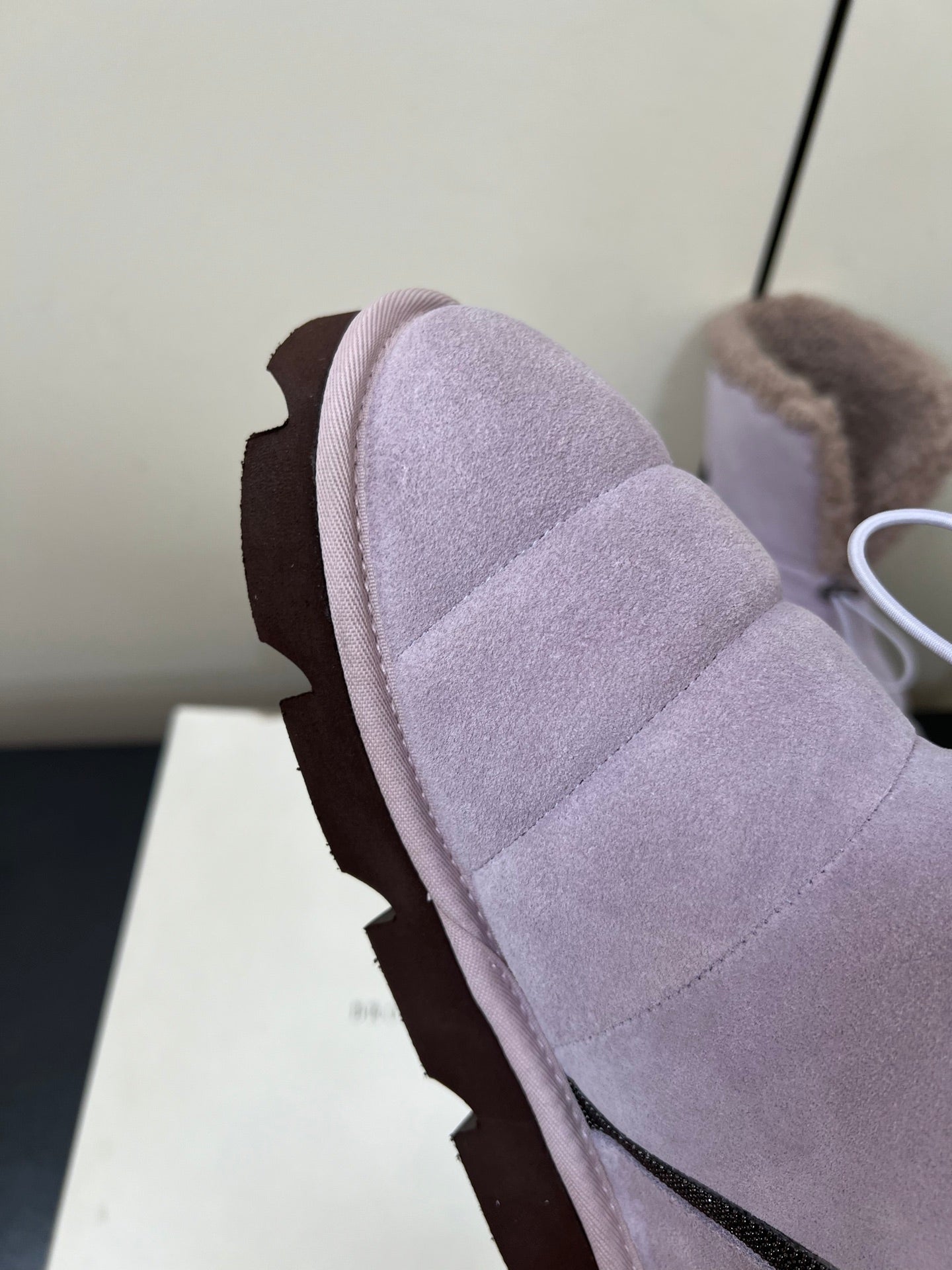 Brunello Cucinelli Snow Boots Purple Suede 619498