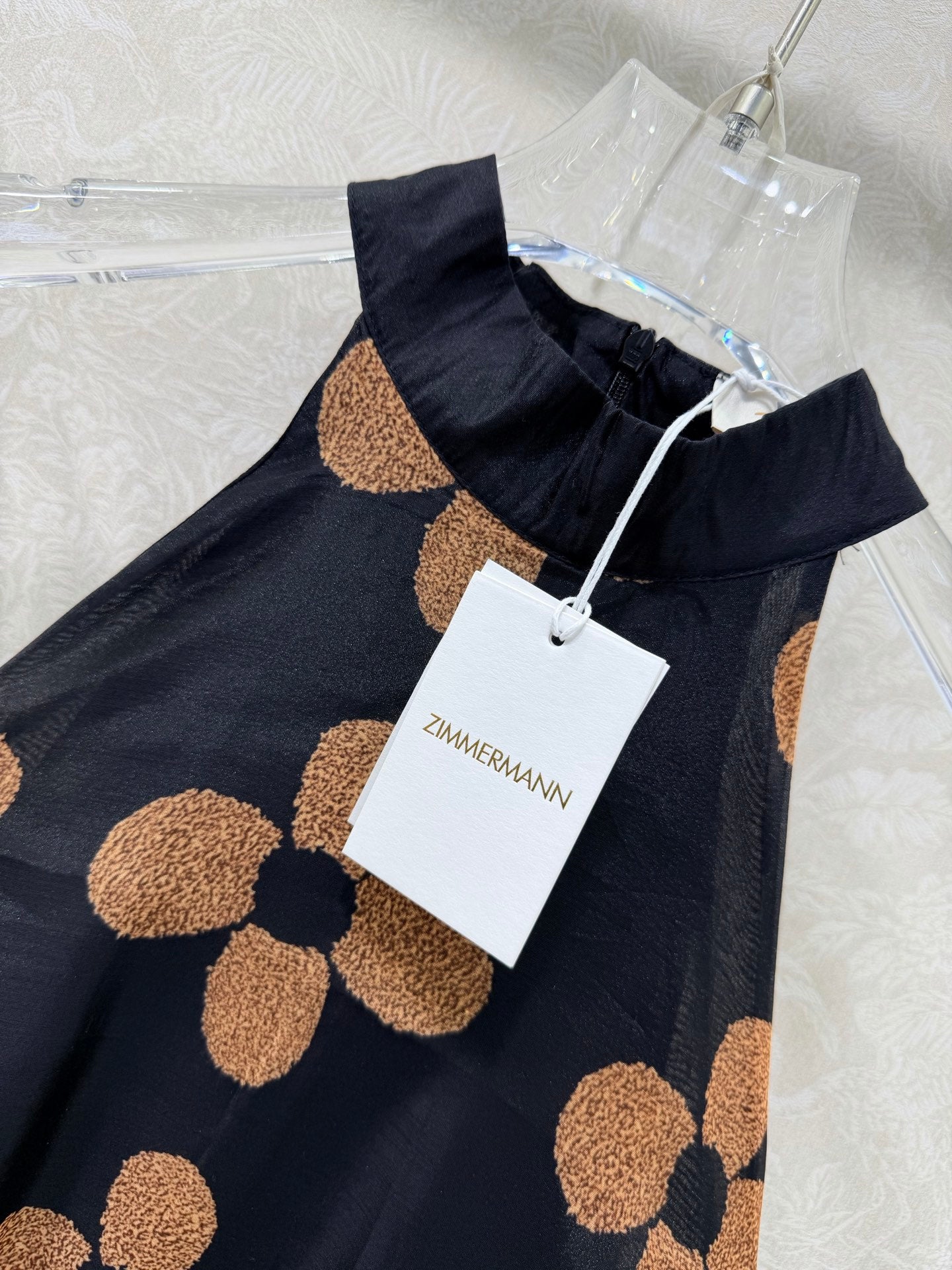 Zimmermann French Couture Floral Gown Black Cotton 347347