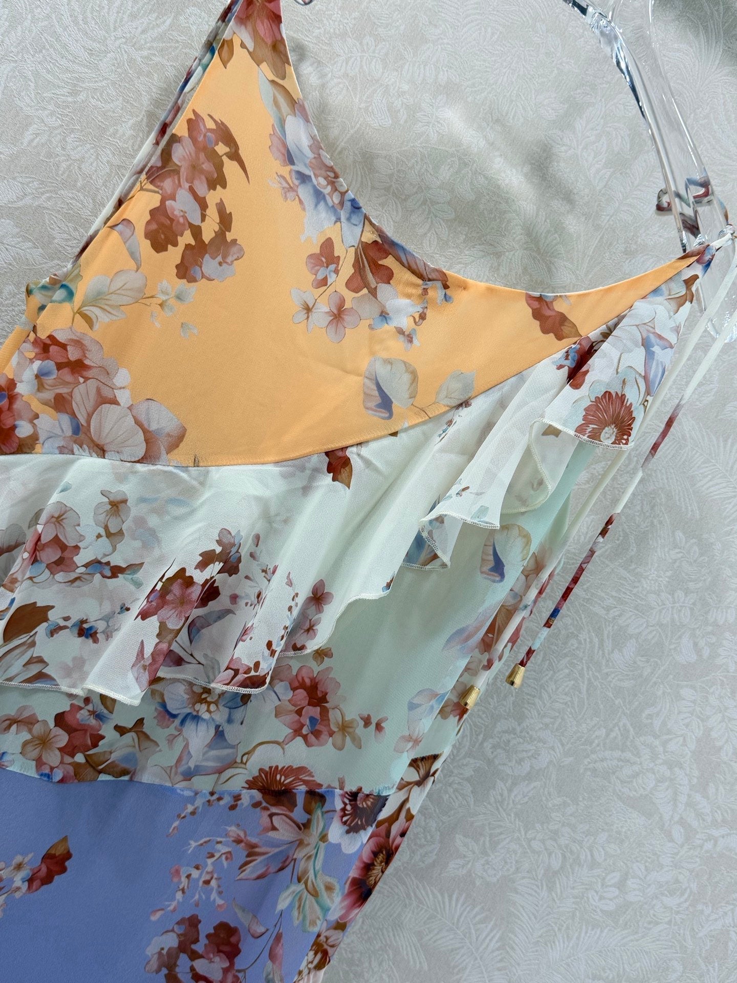 Zimmermann 2026 Resort Swim Wallpaper Floral Denim Cotton 347328