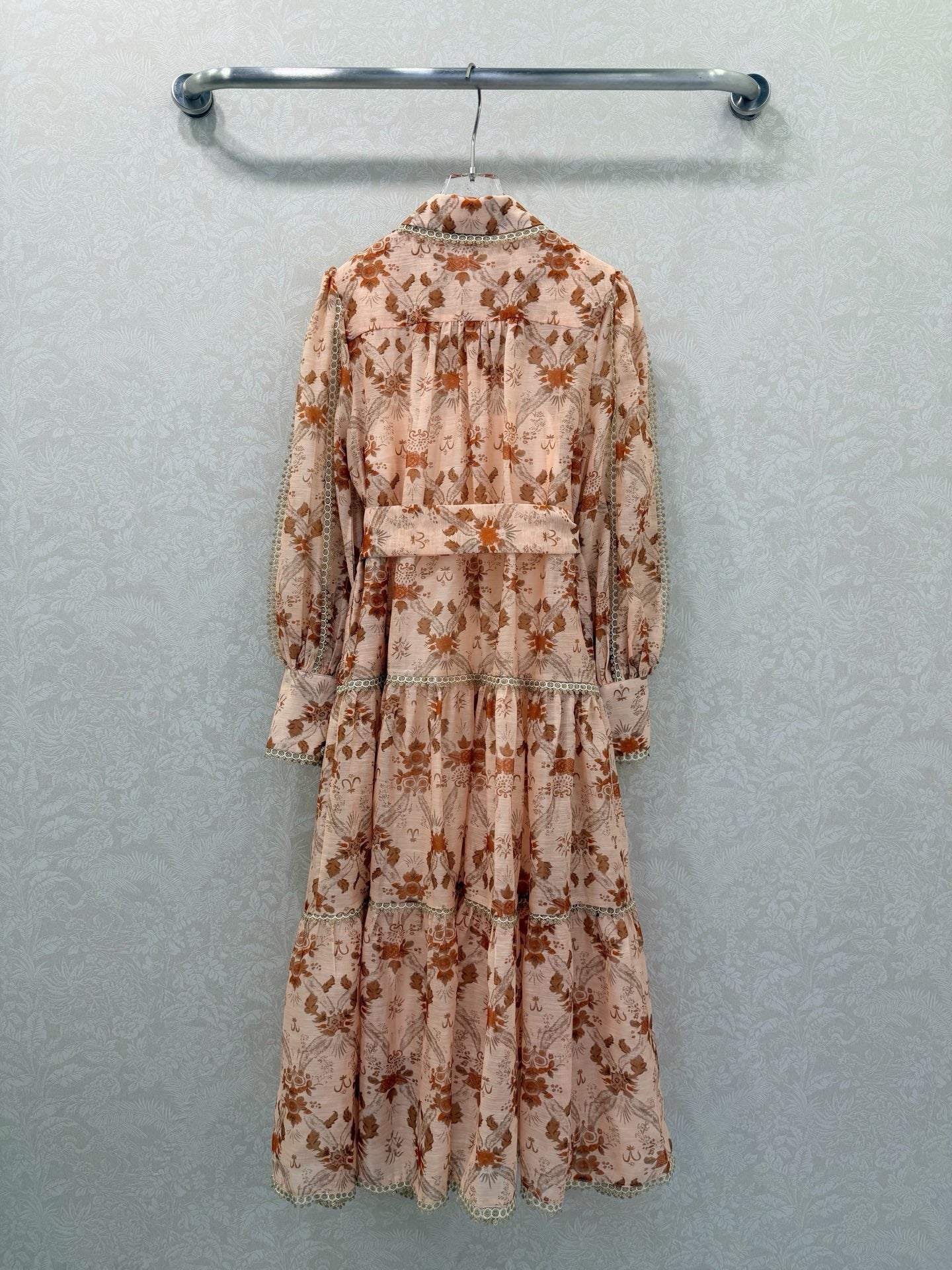 Zimmermann Kaleidoscope Tubular Midi Dress Red Multi Swirl Floral Cotton 347195