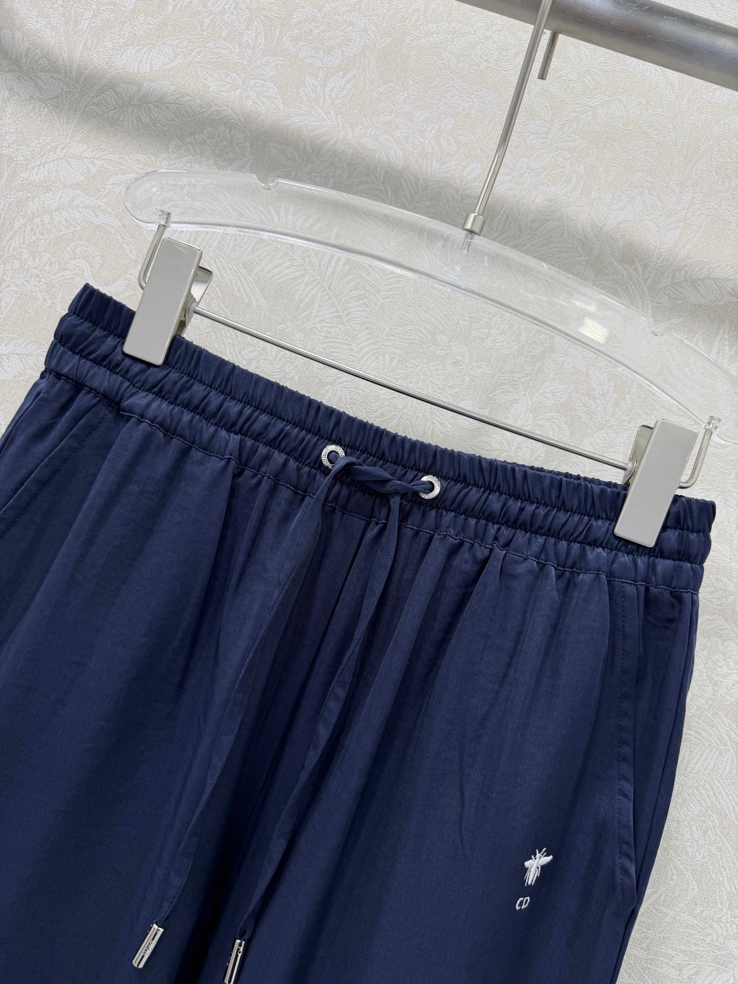 CD 26s Wide-Leg Pants Navy Blue Rayon Coppe 352027