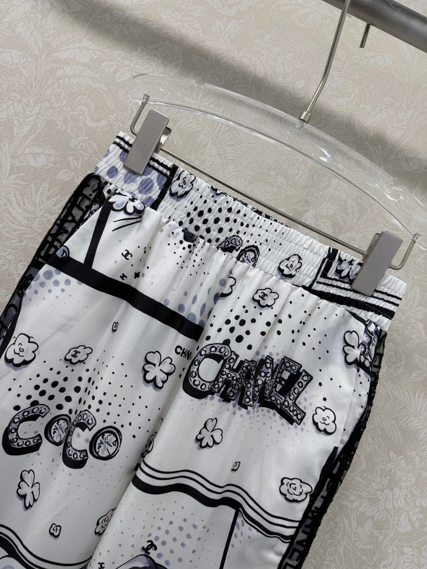 CC Straight Leg Pants Printed Silk 353066