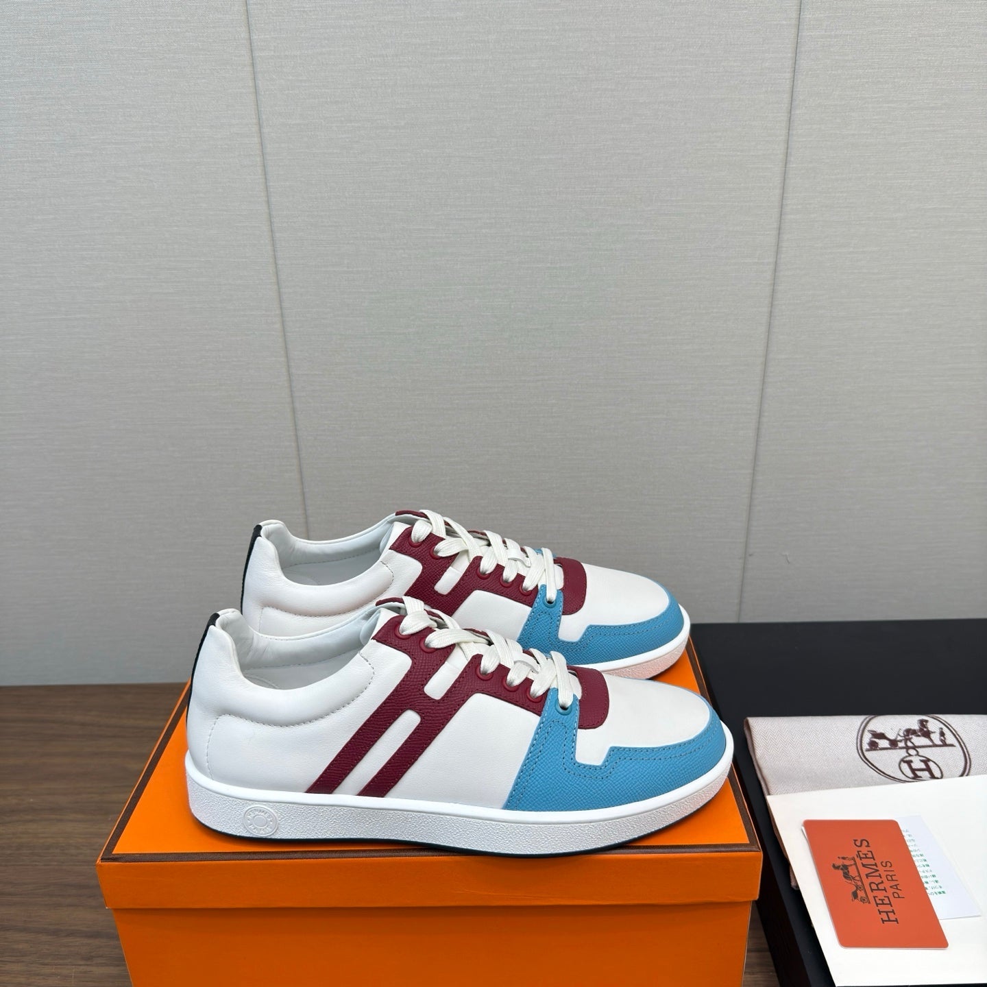 HM Join Sneaker White mix Multicolor Calfskin 213518