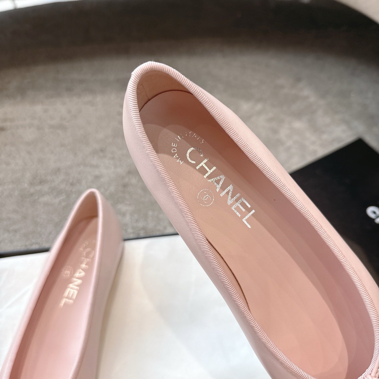 CC ²⁰²⁰𝐬𝐬 Ballet Flat Muted Pink Sheepskin 527680