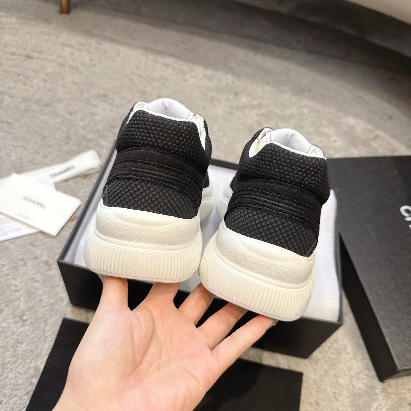CC 26s Casual Sneakers Black Fabric 647450