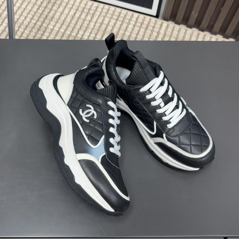 CC Sneaker Black Quilted Cowhide