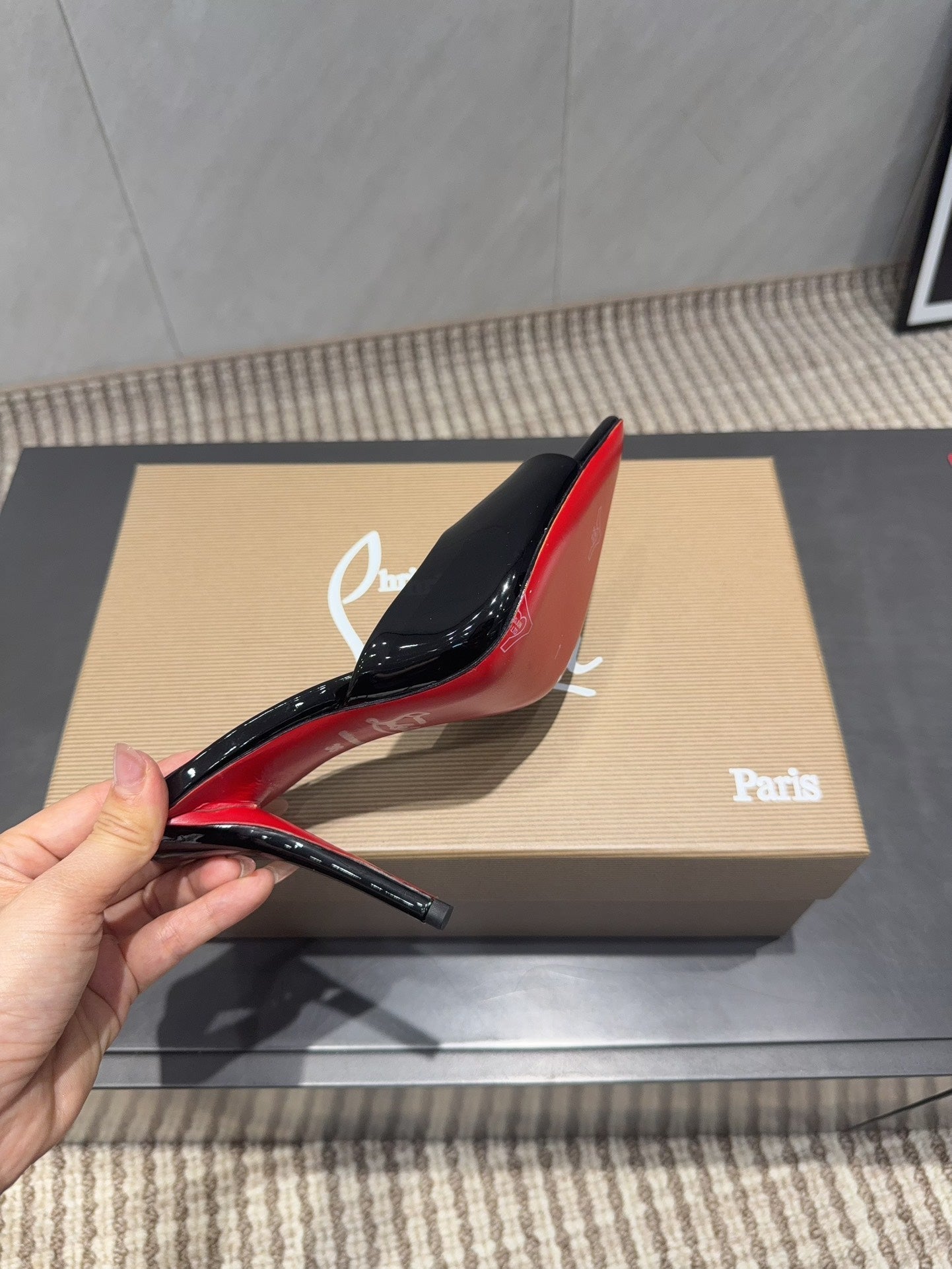 CL Miss Z 100 Mule Black Patent Leather 539719