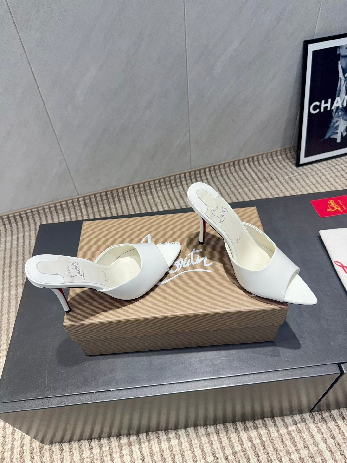 CL Miss Z 100 Mule White Patent Leather 539720