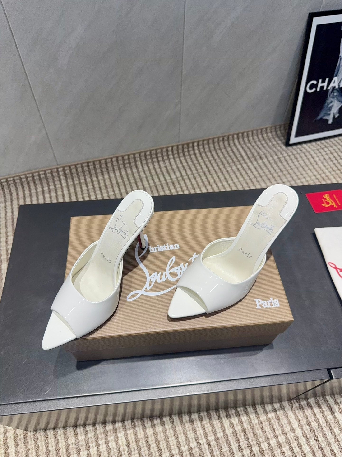 CL Miss Z 100 Mule White Patent Leather 539720