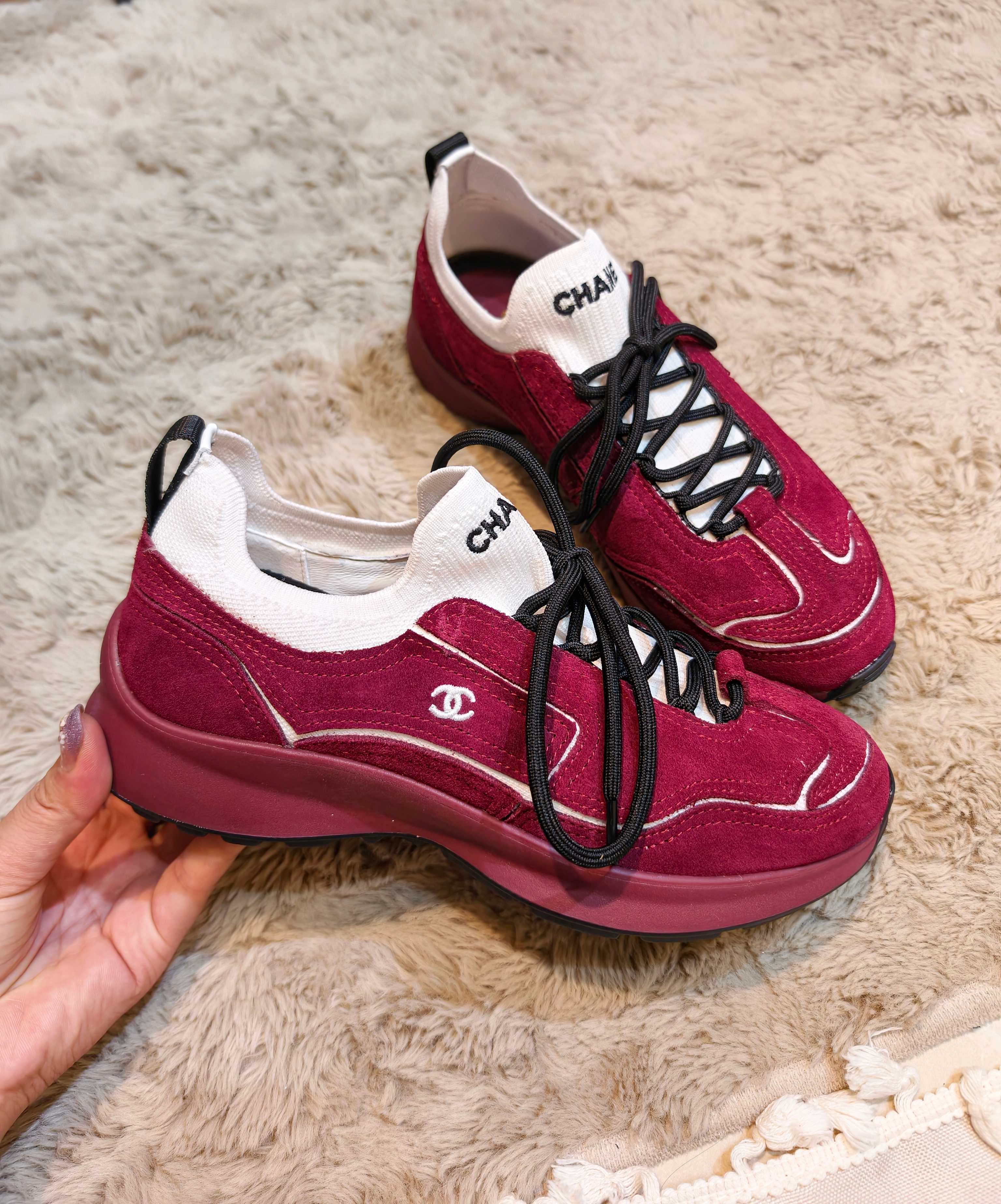 CC Métiers d’art 2026 Sneakers Burgundy Suede 941010