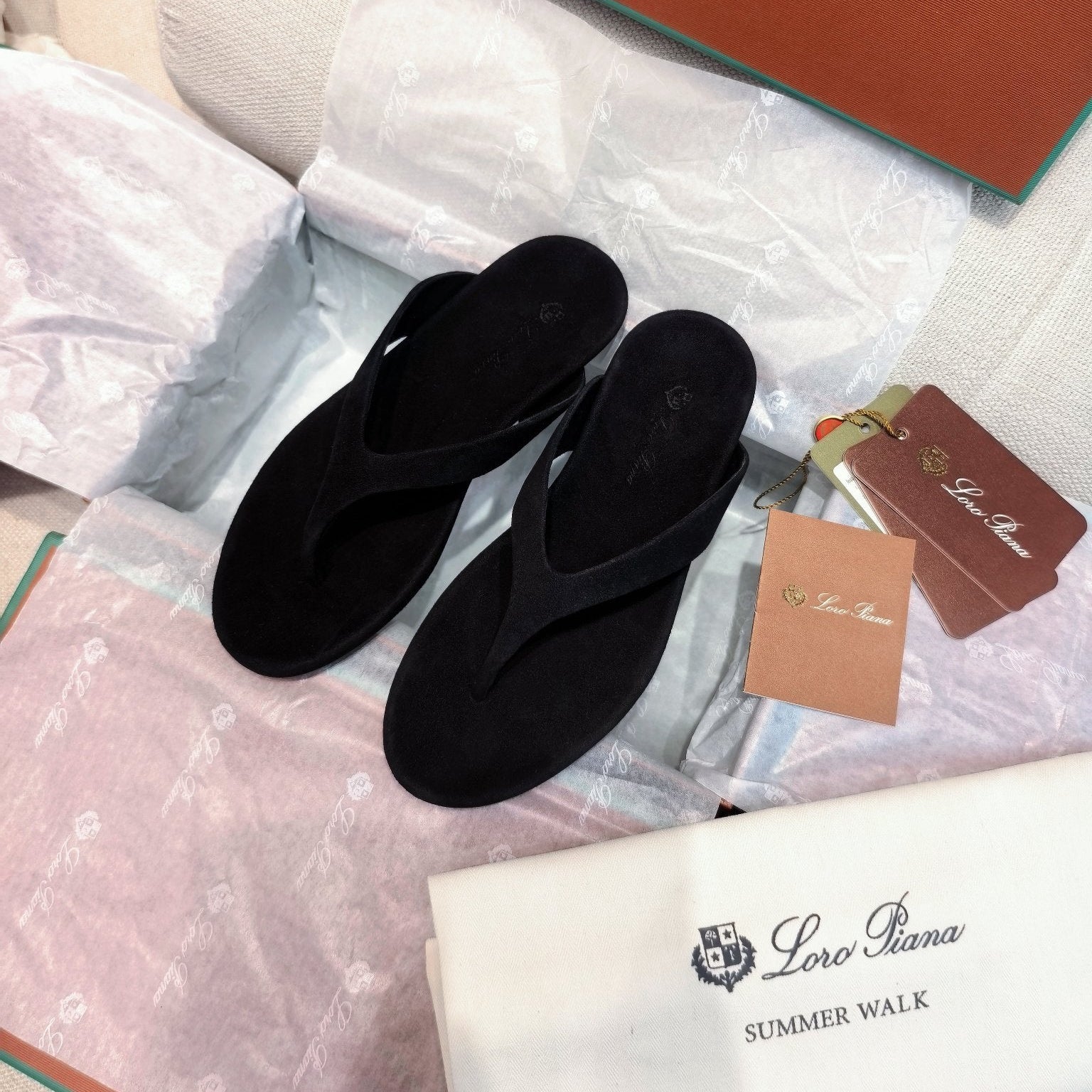 LP Ida Thong Sandal Black Suede 798914