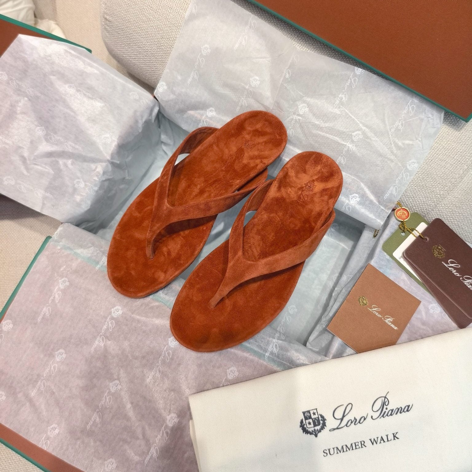 LP Ida Thong Sandal Brown Suede 798915