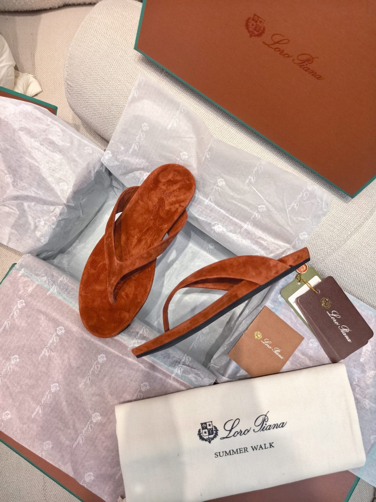 LP Ida Thong Sandal Brown Suede 798915