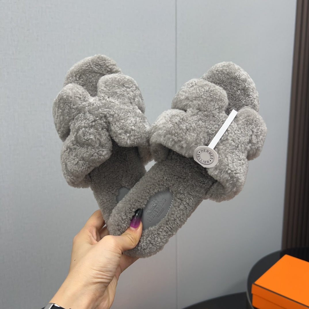 HM Oran Sandal Grey Wool 952314