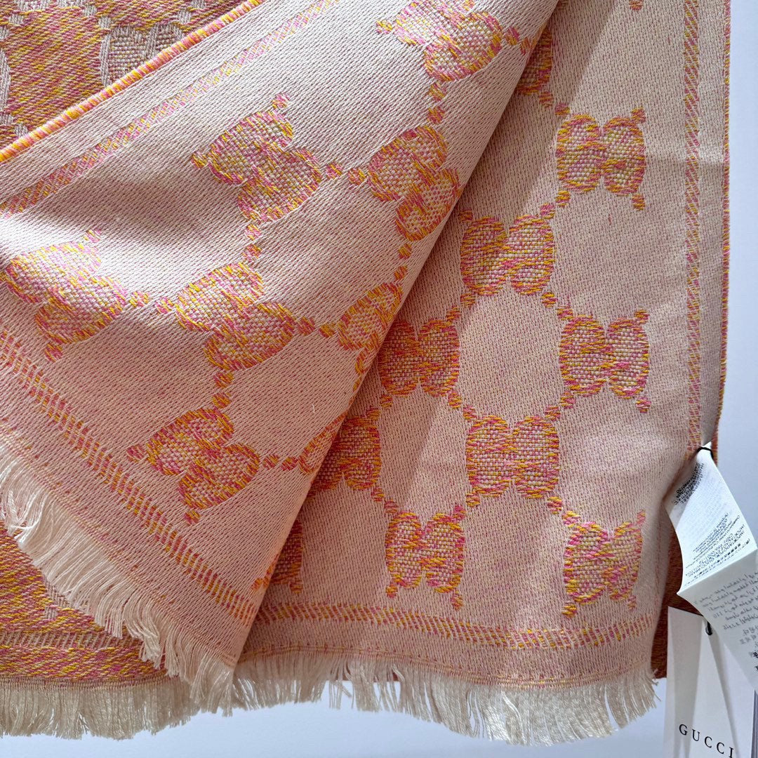 SCARF 195 CM IN MELON ORANGE WOOL 399810