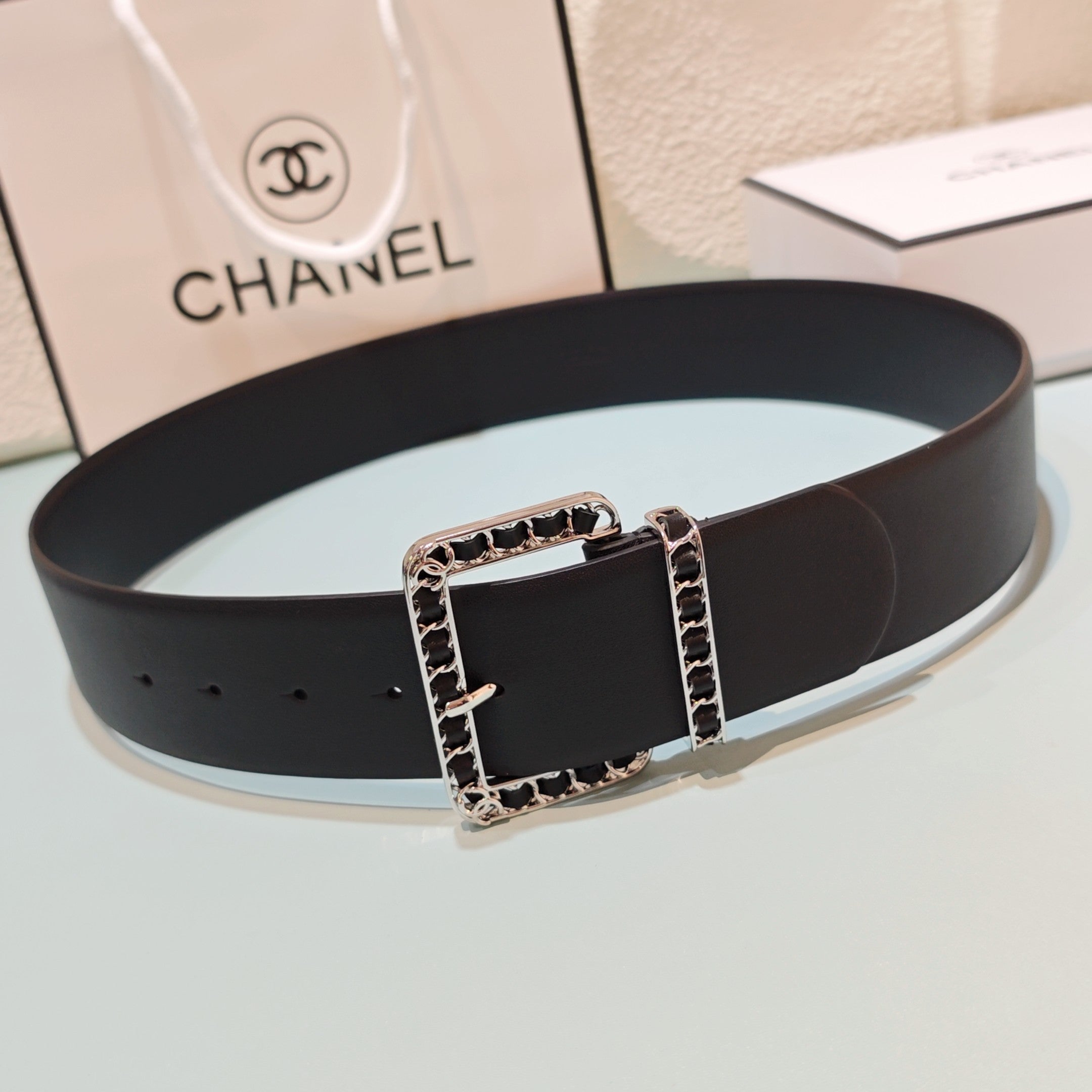 CC Belt 5.0 Prong Buckle Dark Brown Leather 200092