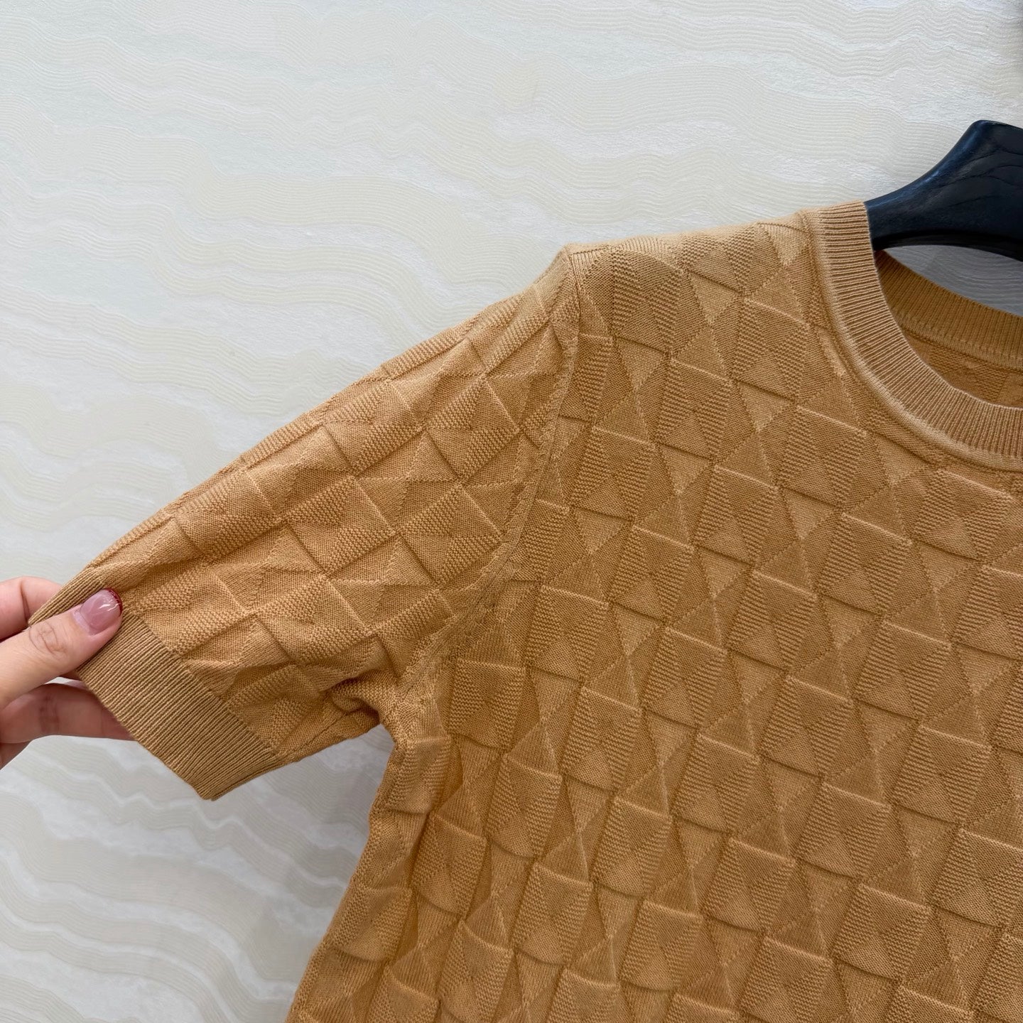 HM "Medor" Short-Sleeve Cardigan Black Wool