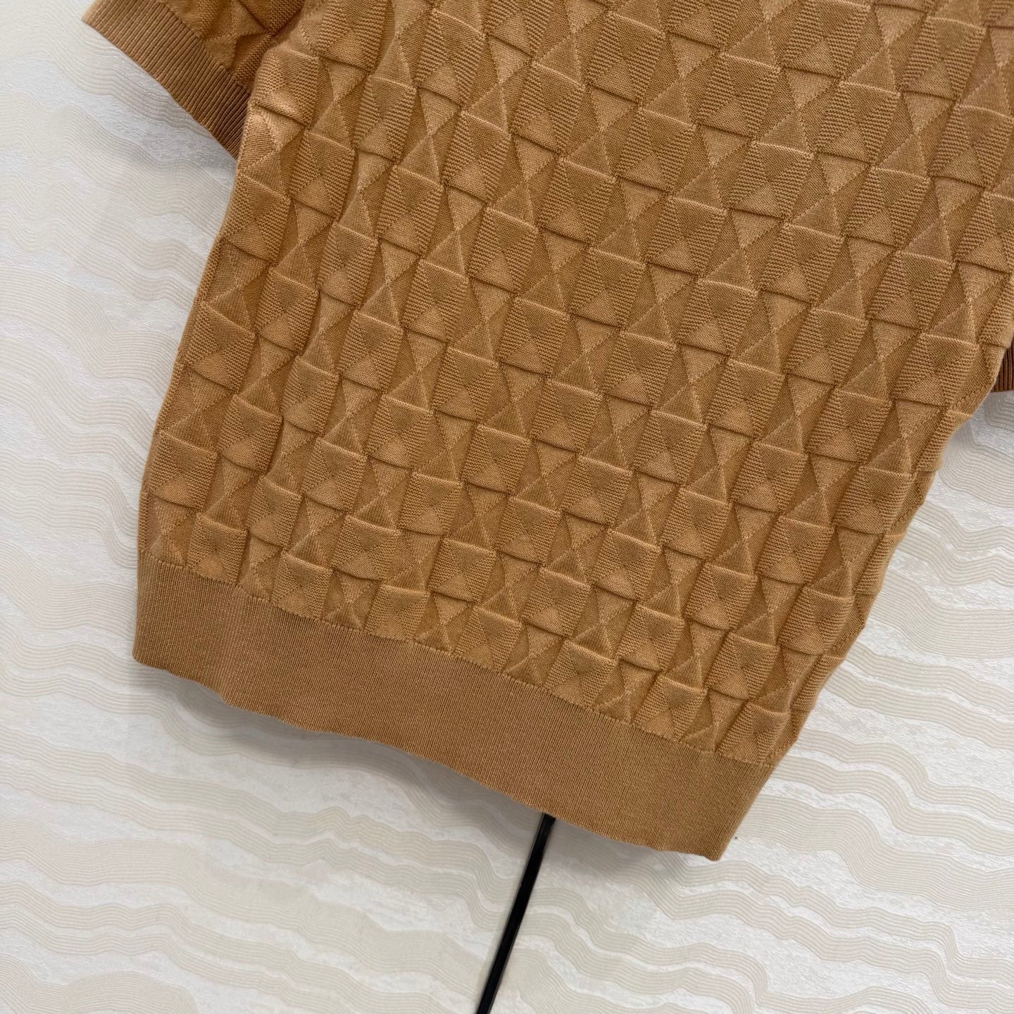HM "Medor" Short-Sleeve Cardigan Black Wool