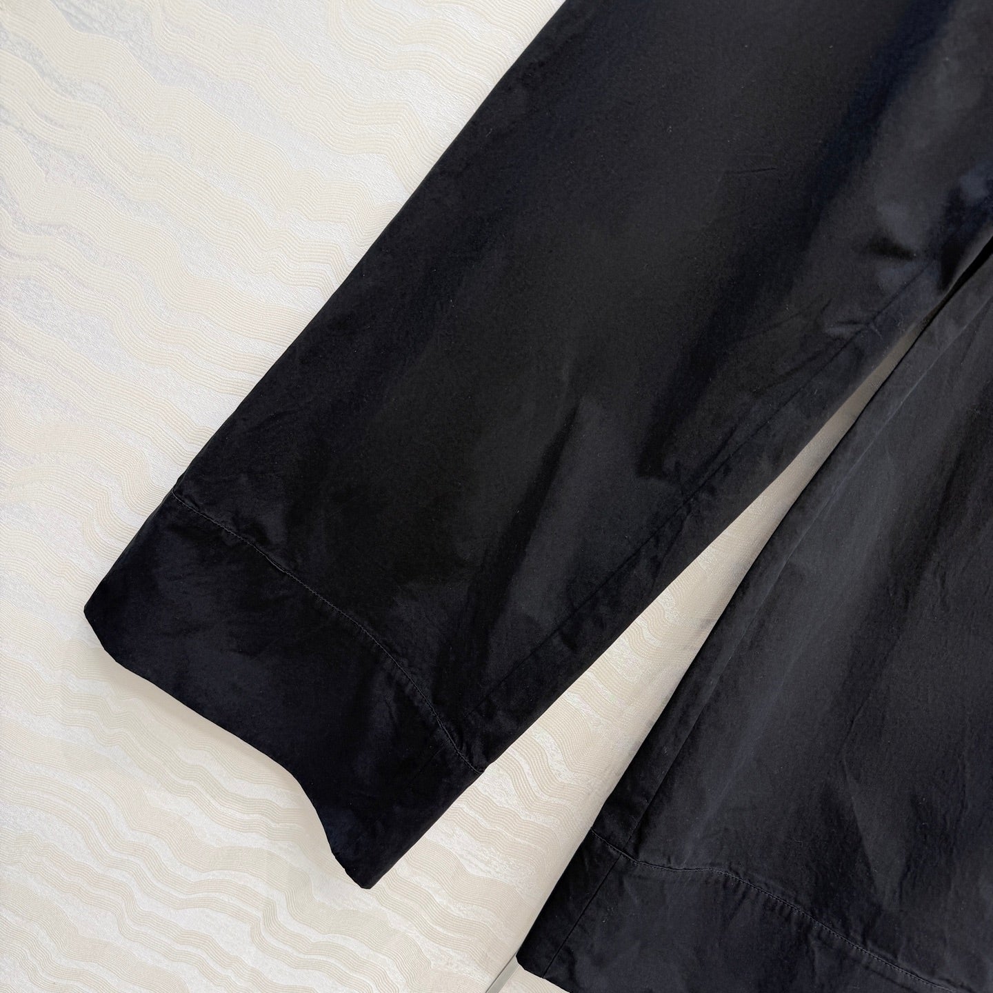 The Row Wide-Leg Trousers Black Cotton 373476