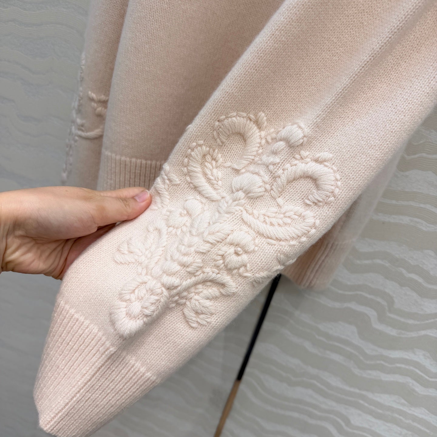 LP 26s Polo Jumper Light Pink Cotton 413071
