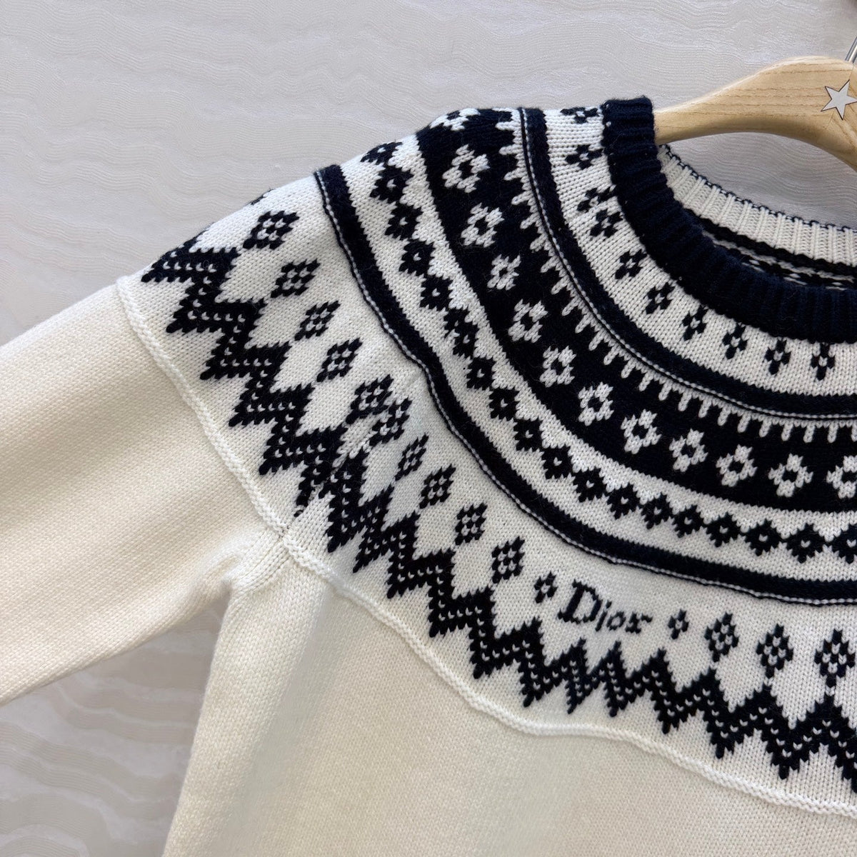 Dior 2026 Sweater Cream Wool Cashmere Knit 435697