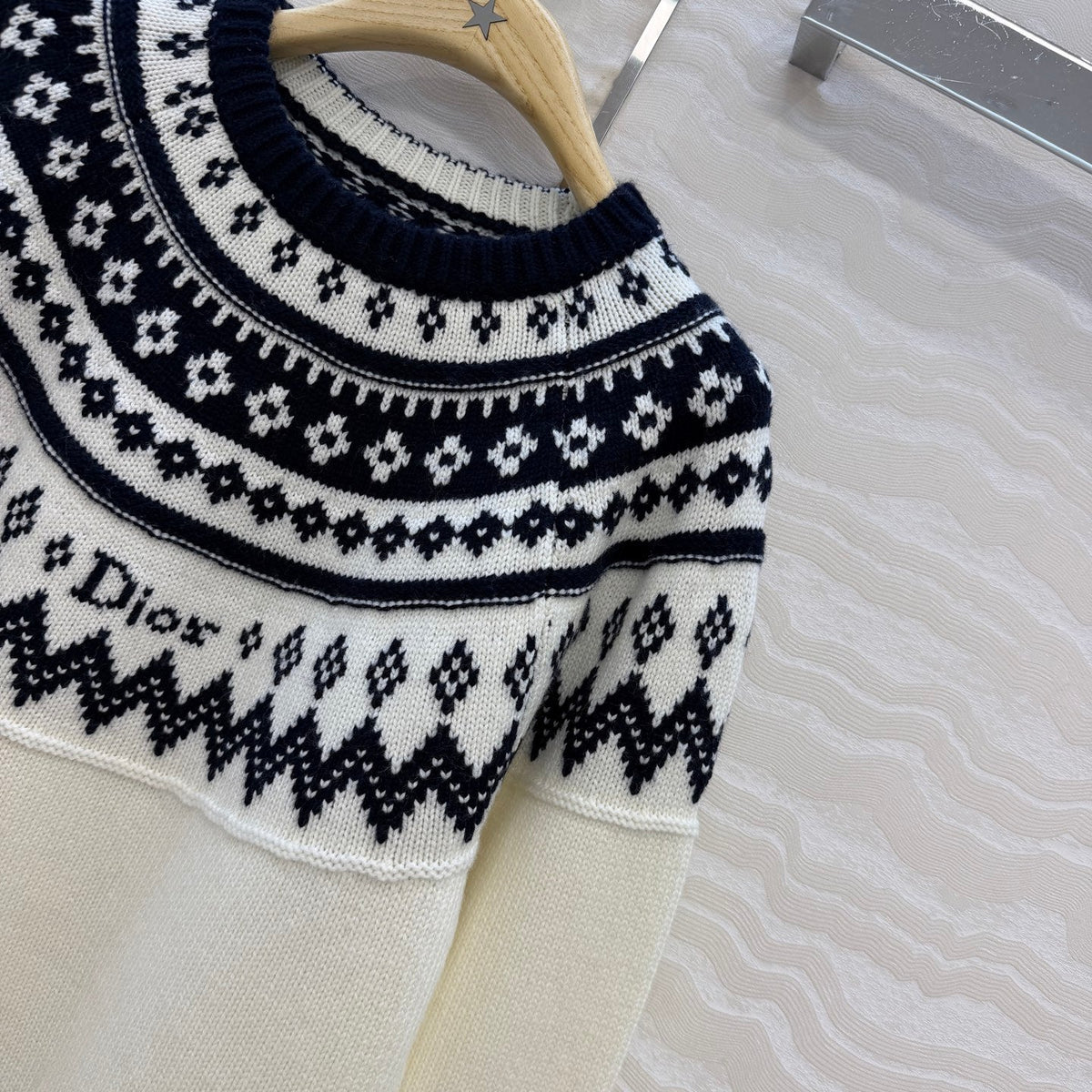 Dior 2026 Sweater Cream Wool Cashmere Knit 435697