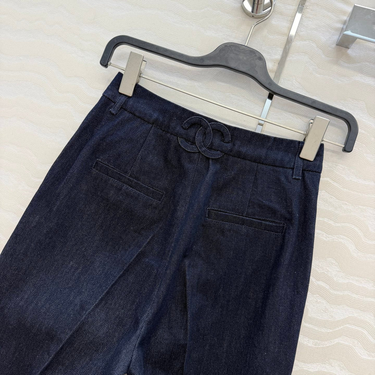 Chanel 2026 Pants Dark Blue Denim Cotton 435686
