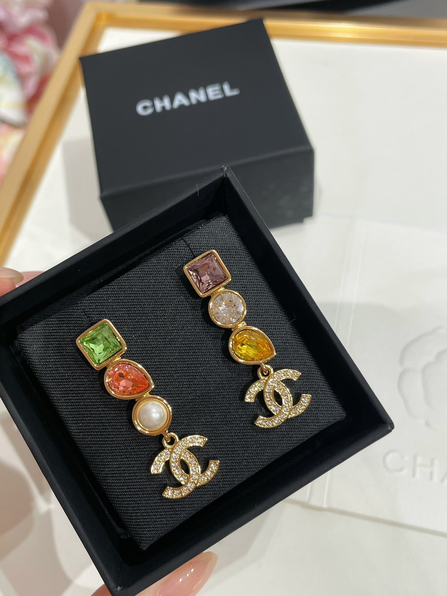 CC 26FW Colored Gold Earrings 022