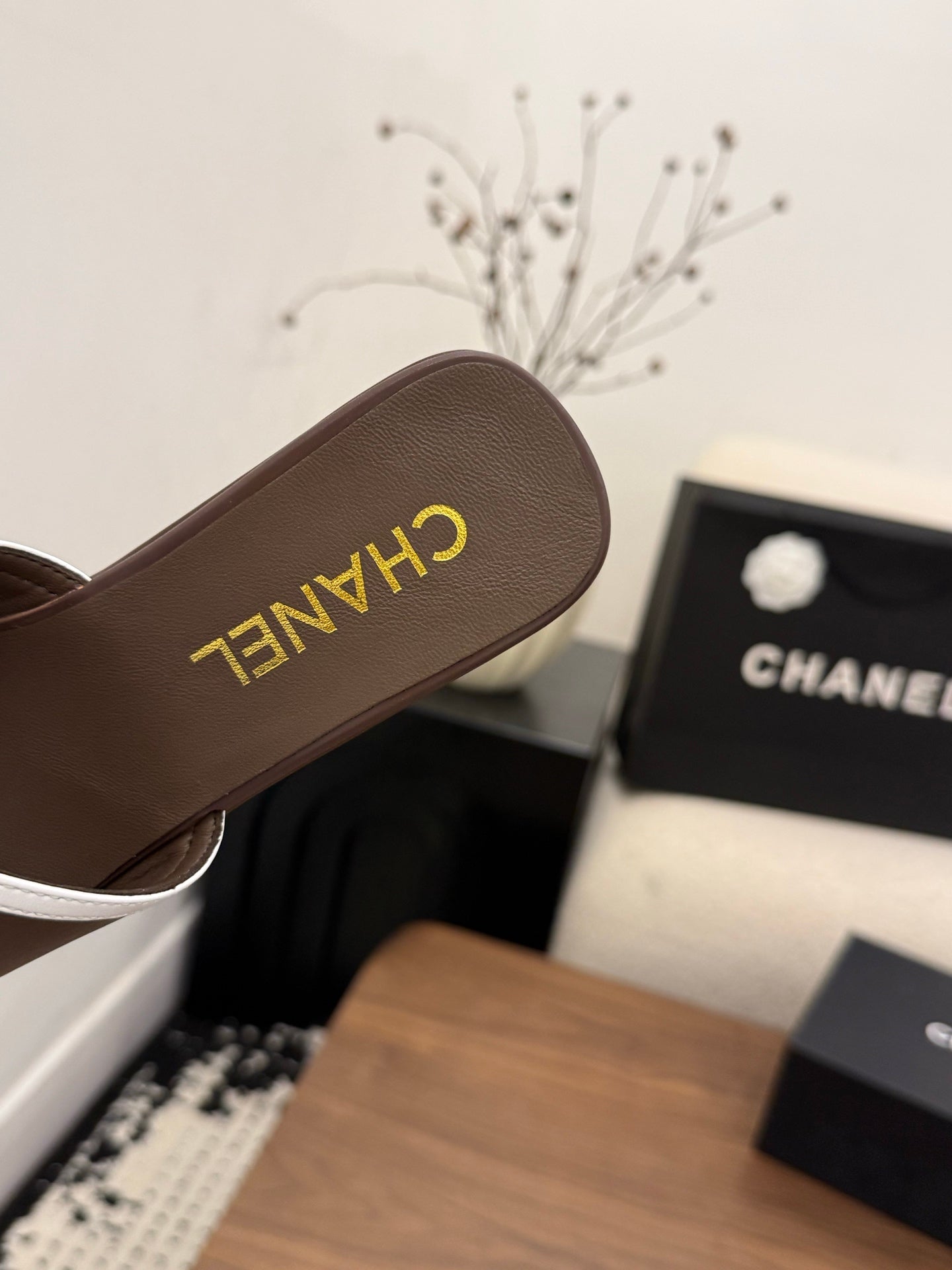 CC 26s Wedge Sandals 95 Mm In Dark Brown Calfskin